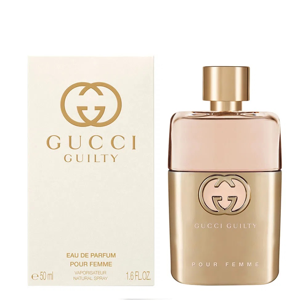 Frasco oficial do perfume GUCCI GUILTY POUR FEMME EDP 50ML