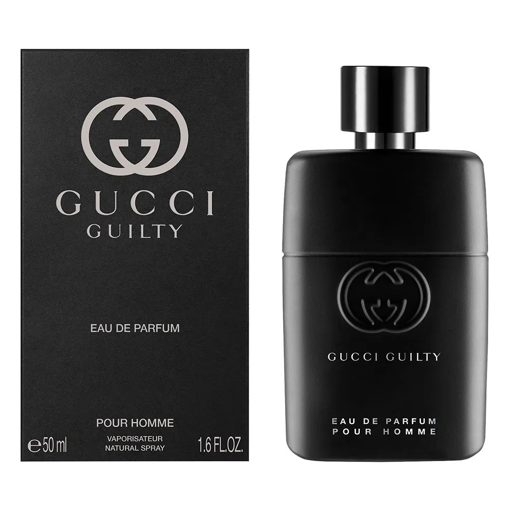 Frasco oficial do perfume GUCCI GUILTY POUR HOMME EDP 50ML