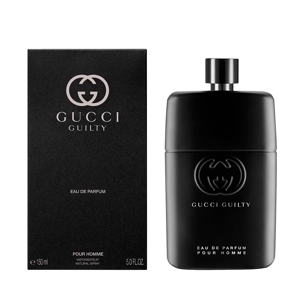 Frasco oficial do perfume GUCCI GUILTY POUR HOMME EDP 150ML