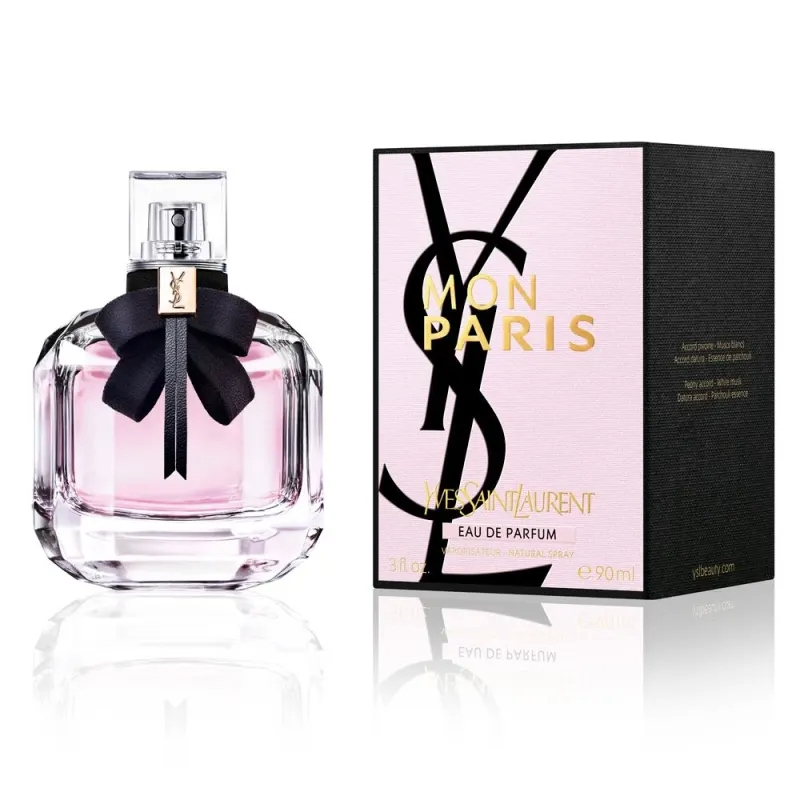 Frasco oficial do perfume YSL MON PARIS WOMAN EDP 90ML
