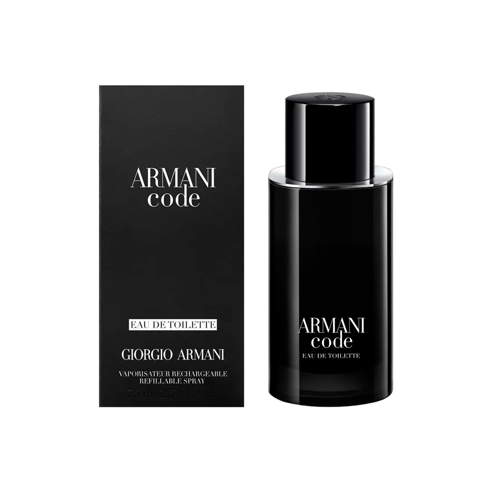 Frasco oficial do perfume GA ARMANI NEW CODE REFILLABLE EDT 50ML
