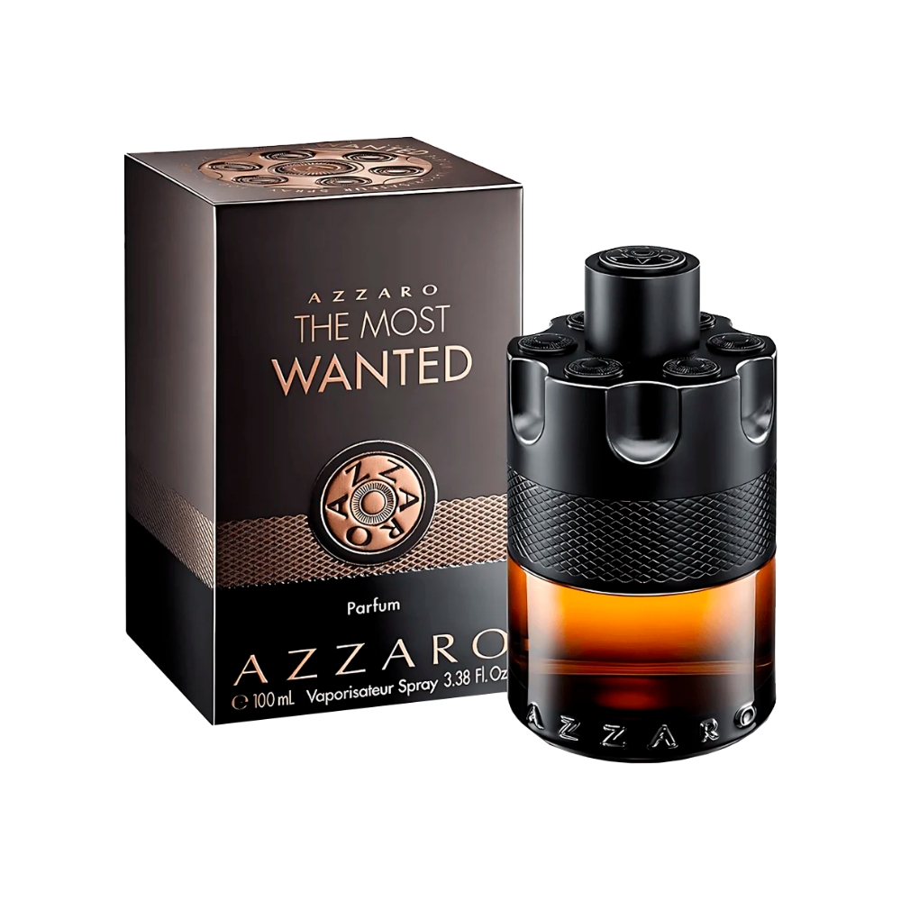 Frasco oficial do perfume AZZARO THE MOST WANTED PARFUM 100ML
