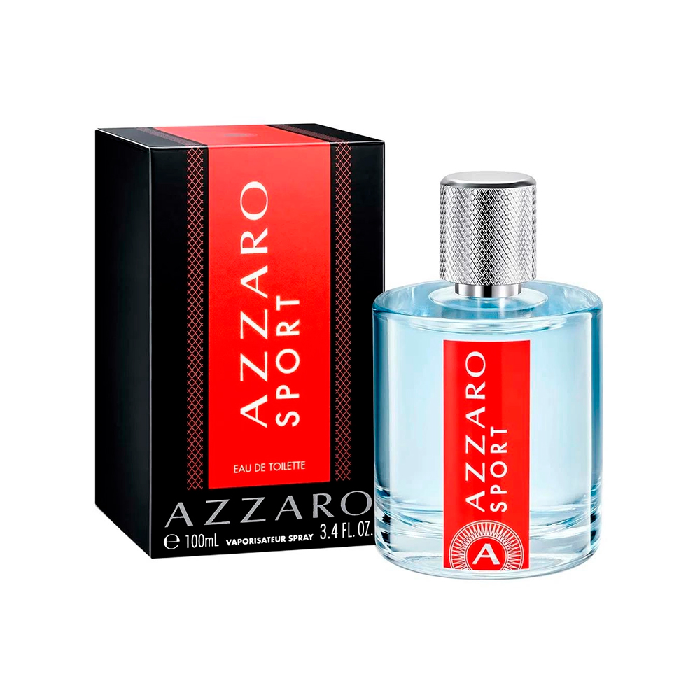Frasco oficial do perfume AZZARO SPORT EDT 100ML