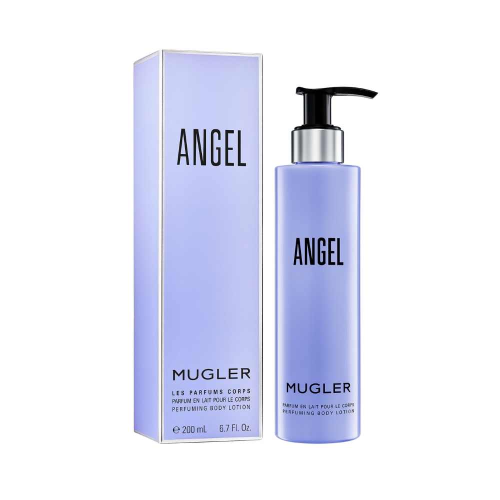 Frasco oficial do perfume MUGLER ANGEL BODY LOTION 200ML