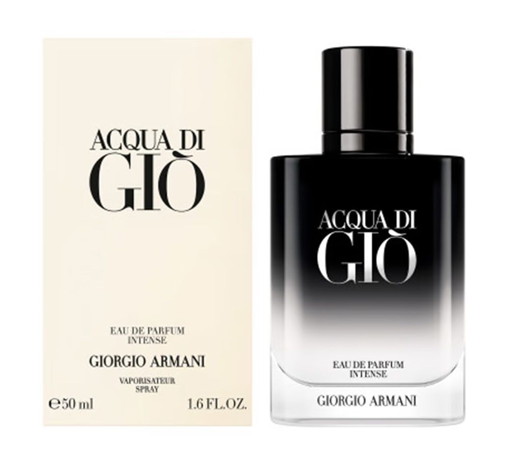 Frasco oficial do perfume GA ACQUA DI GIO HOMME EDP INTENSE 100ML