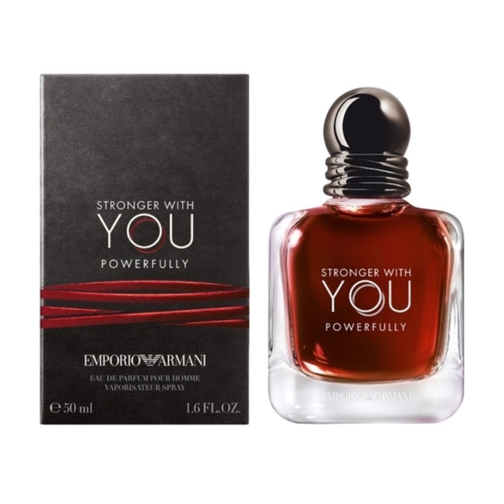 Frasco oficial do perfume GA STRONGER WITH YOU POWERFULLY EDP 50ML