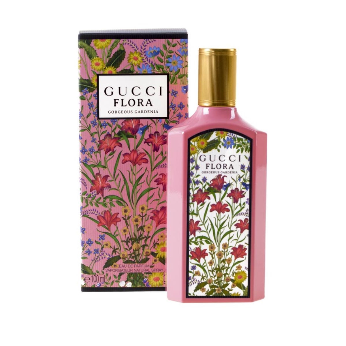 Frasco oficial do perfume GUCCI FLORA GORGEOUS GARDENIA EDP 100ML