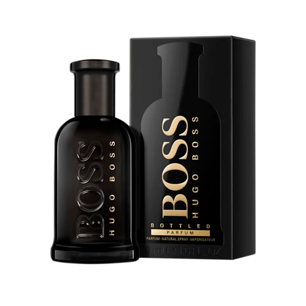 Frasco oficial do perfume HB BOSS BOTTLED PARFUM 50ML