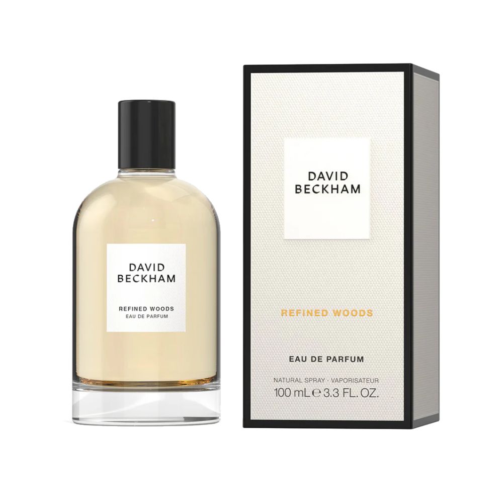 Frasco oficial do perfume DAVID BECKHAM REFINED WOODS EDP 100ML