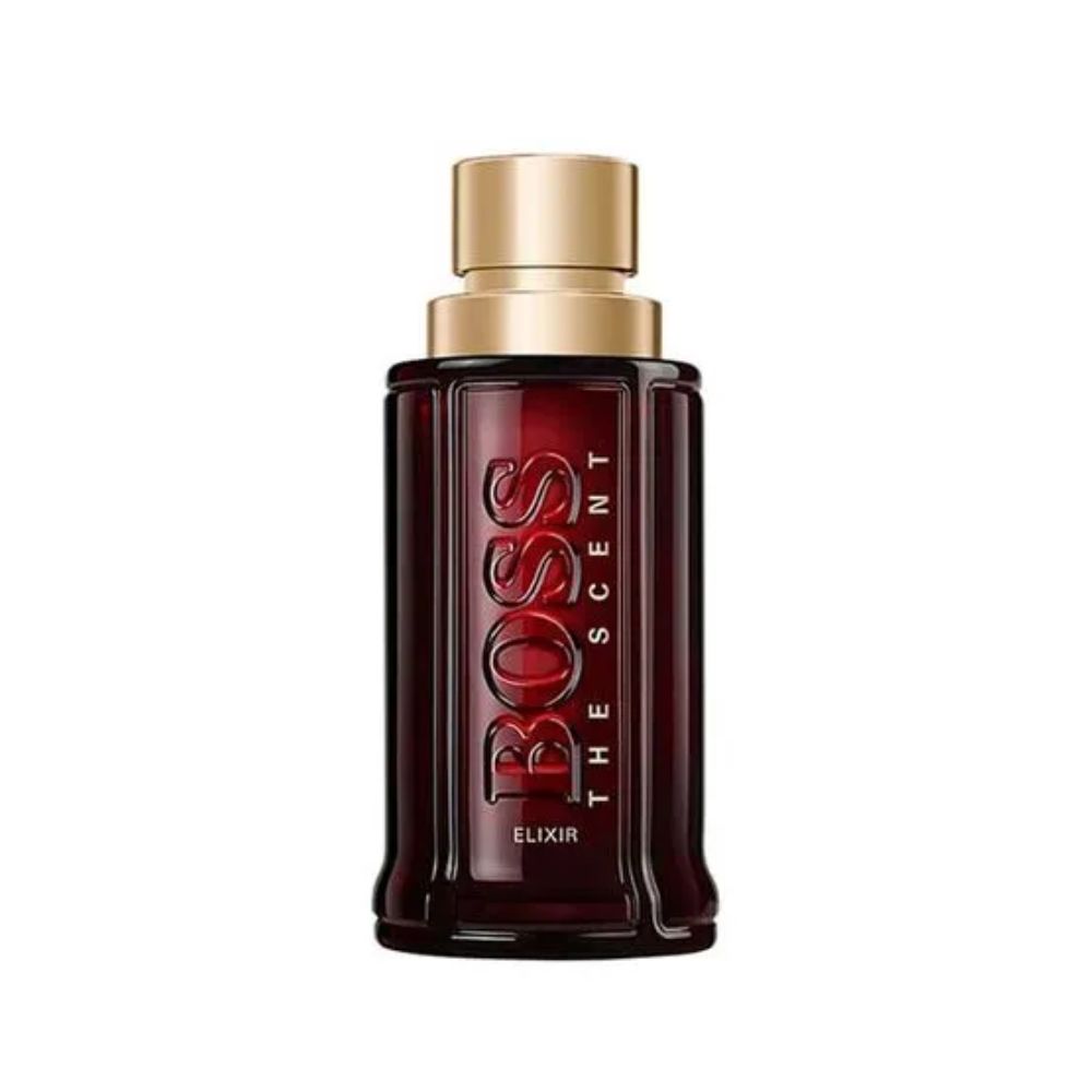 Frasco oficial do perfume HB BOSS THE SCENT ELIXIR FOR HIM EDP 50ML