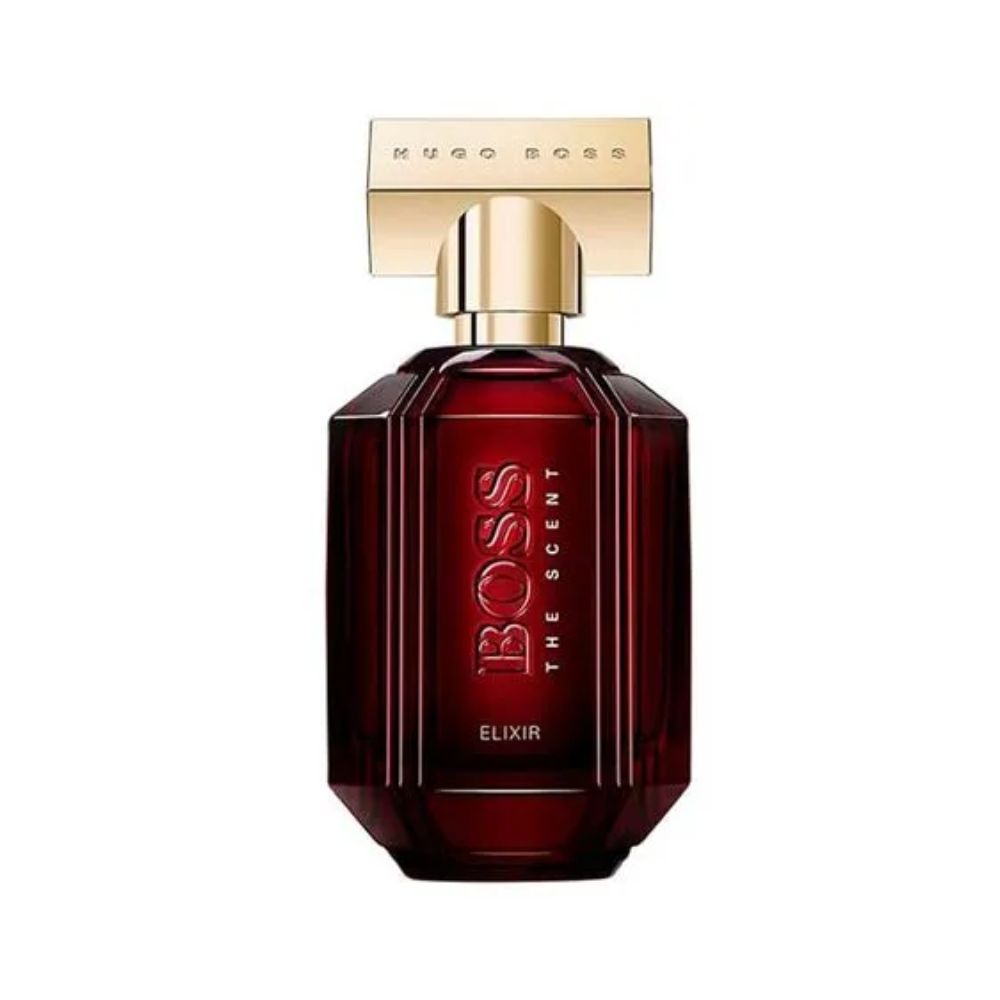 Frasco oficial do perfume HB BOSS THE SCENT ELIXIR FOR HER EDP 50ML
