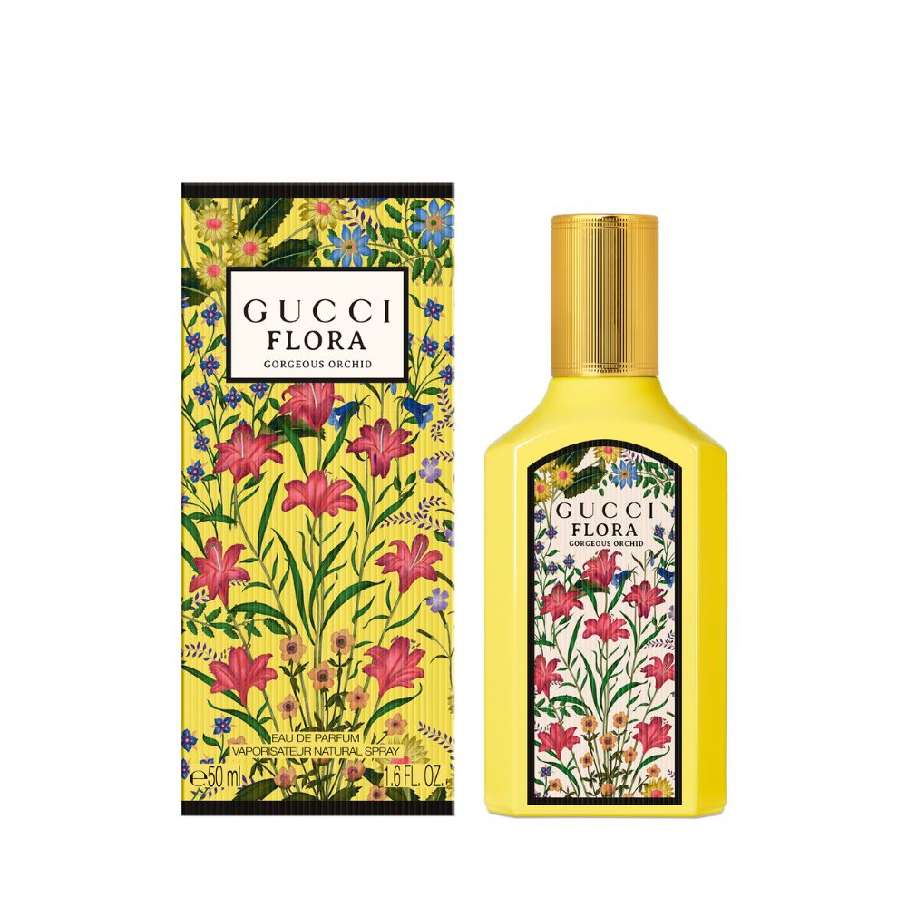 Frasco oficial do perfume GUCCI FLORA GORGEOUS ORQUIDEA EDP 50ML