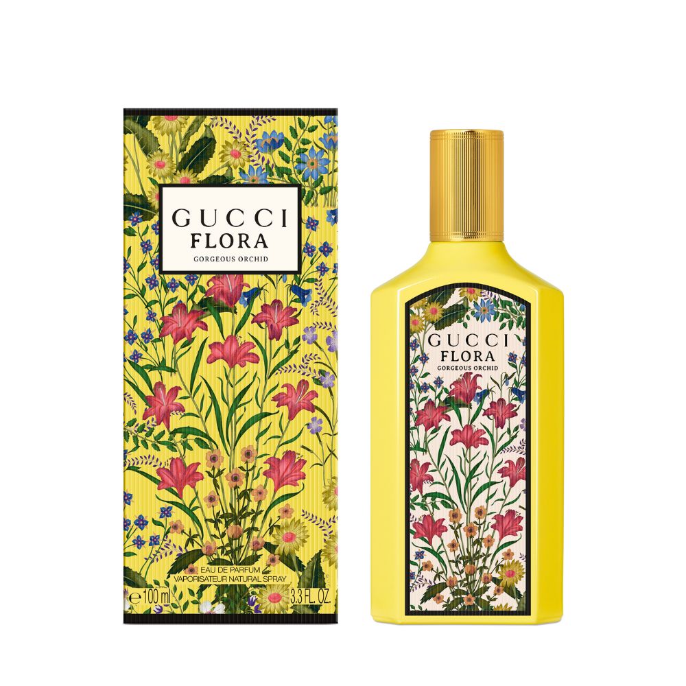 Frasco oficial do perfume GUCCI FLORA GORGEOUS ORQUIDEA EDP 100ML
