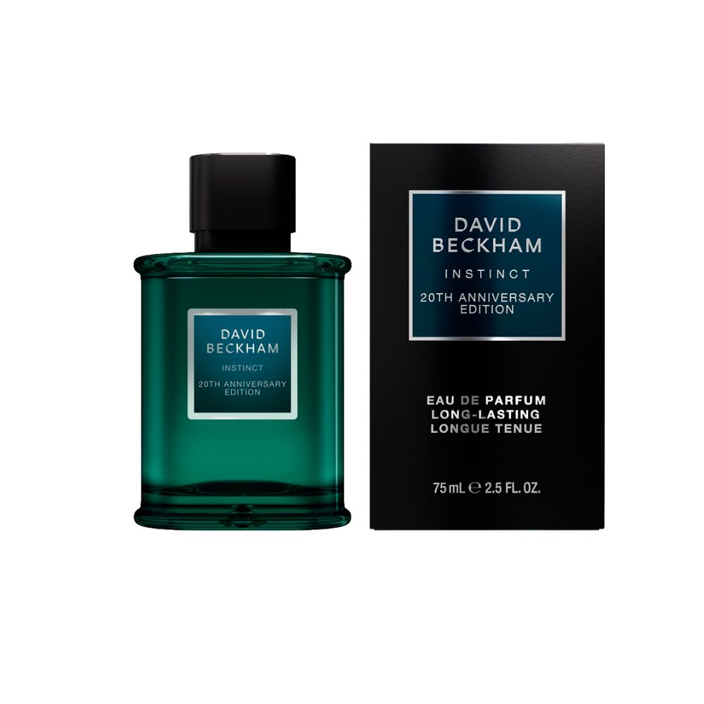 Frasco oficial do perfume DAVID BECKHAM INSTINCT 20TH ANNIVERSARY EDP 75ML
