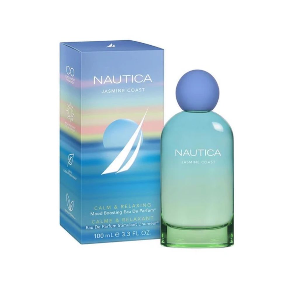 Frasco oficial do perfume NAUTICA JASMINE COAST EDP 100ML