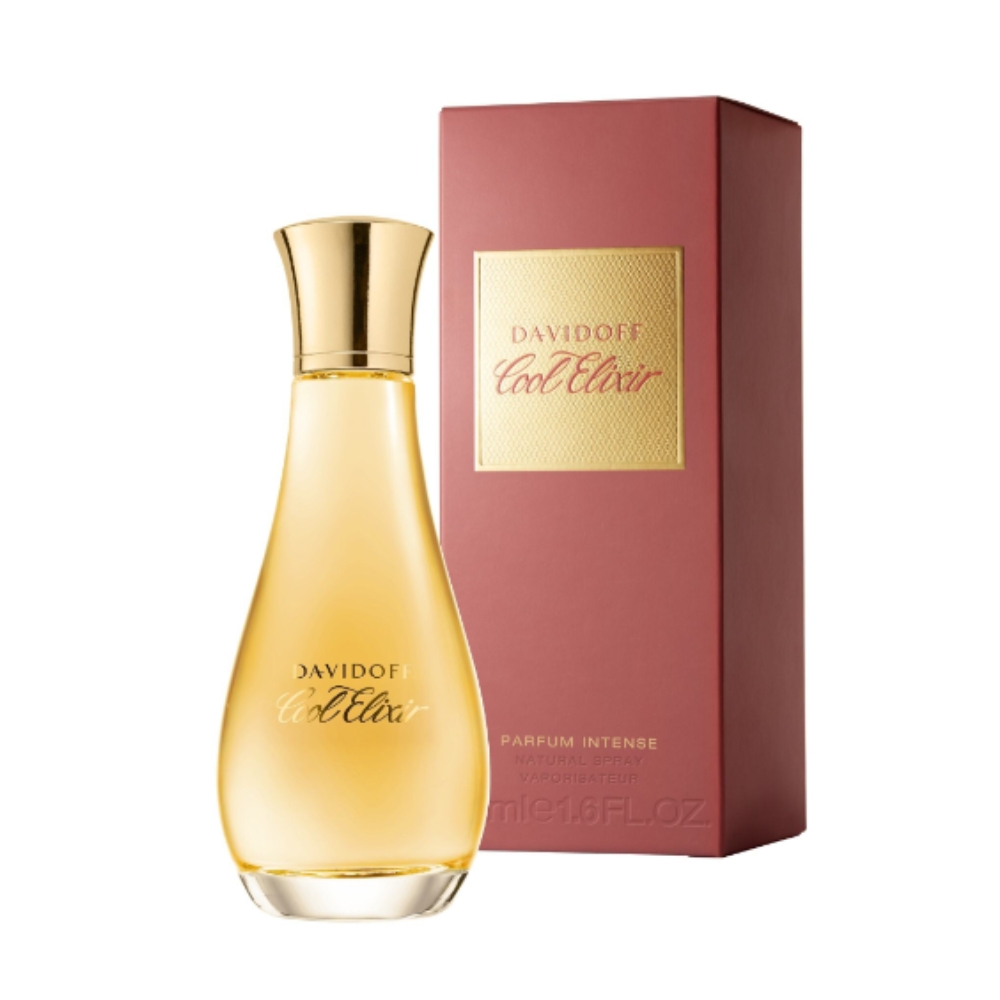 Frasco oficial do perfume DAVIDOFF COOL ELIXIR WOMAN PARF INTENSE 50ML