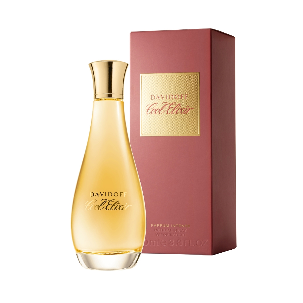 Frasco oficial do perfume DAVIDOFF COOL ELIXIR WOMAN PARF INTENSE 100ML