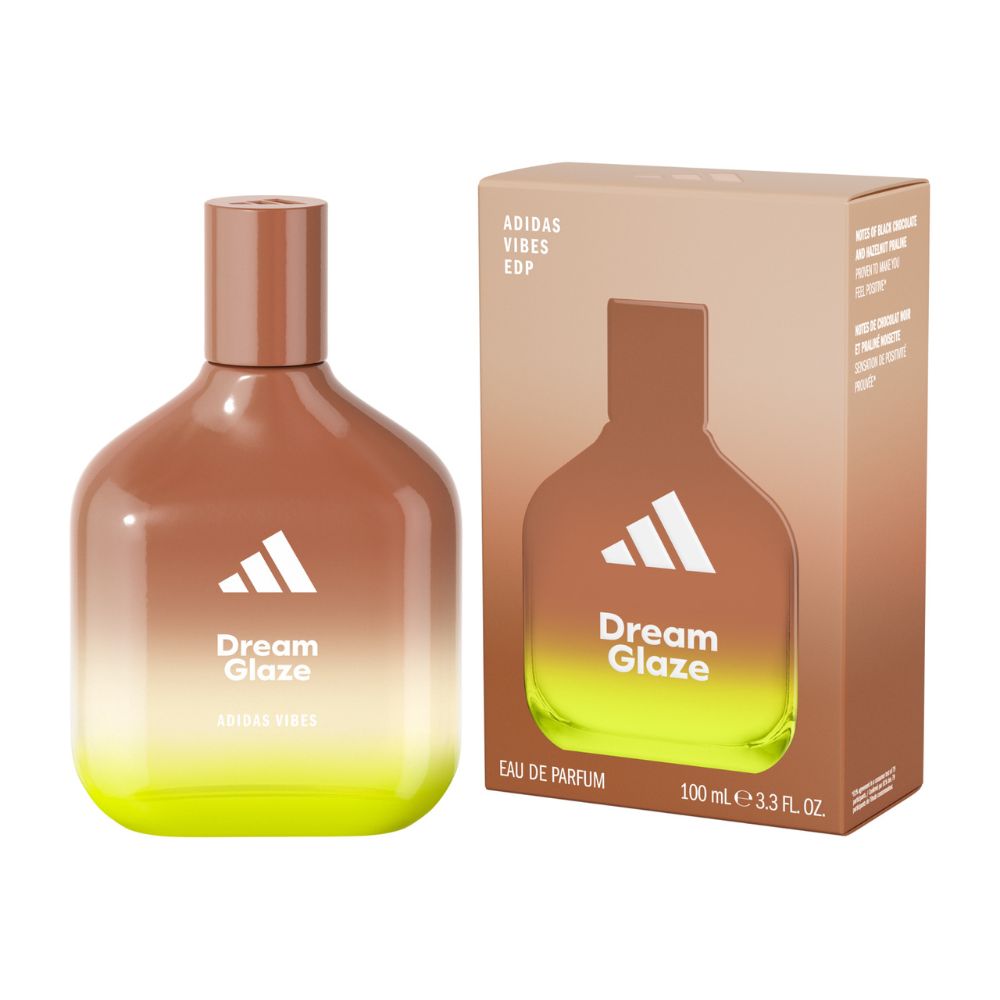 Frasco oficial do perfume ADIDAS VIBES DREAM GLAZE EDP 100ML