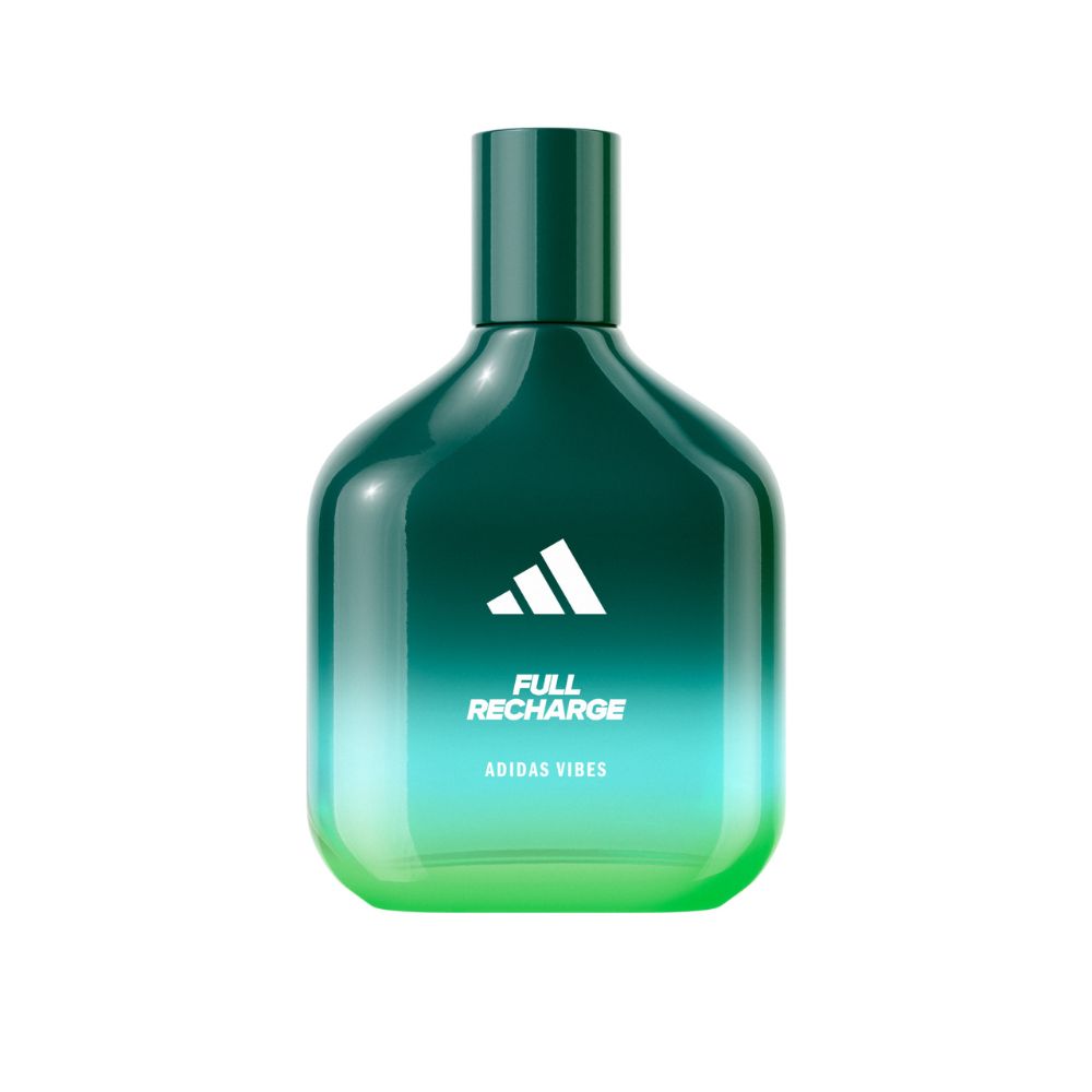 Frasco oficial do perfume ADIDAS VIBES FULL RECHARGE EDP 100ML