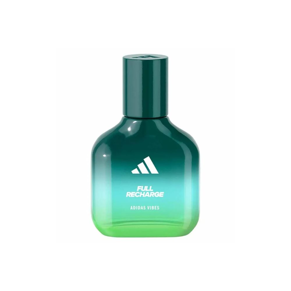 Frasco oficial do perfume ADIDAS VIBES FULL RECHARGE EDP 30ML