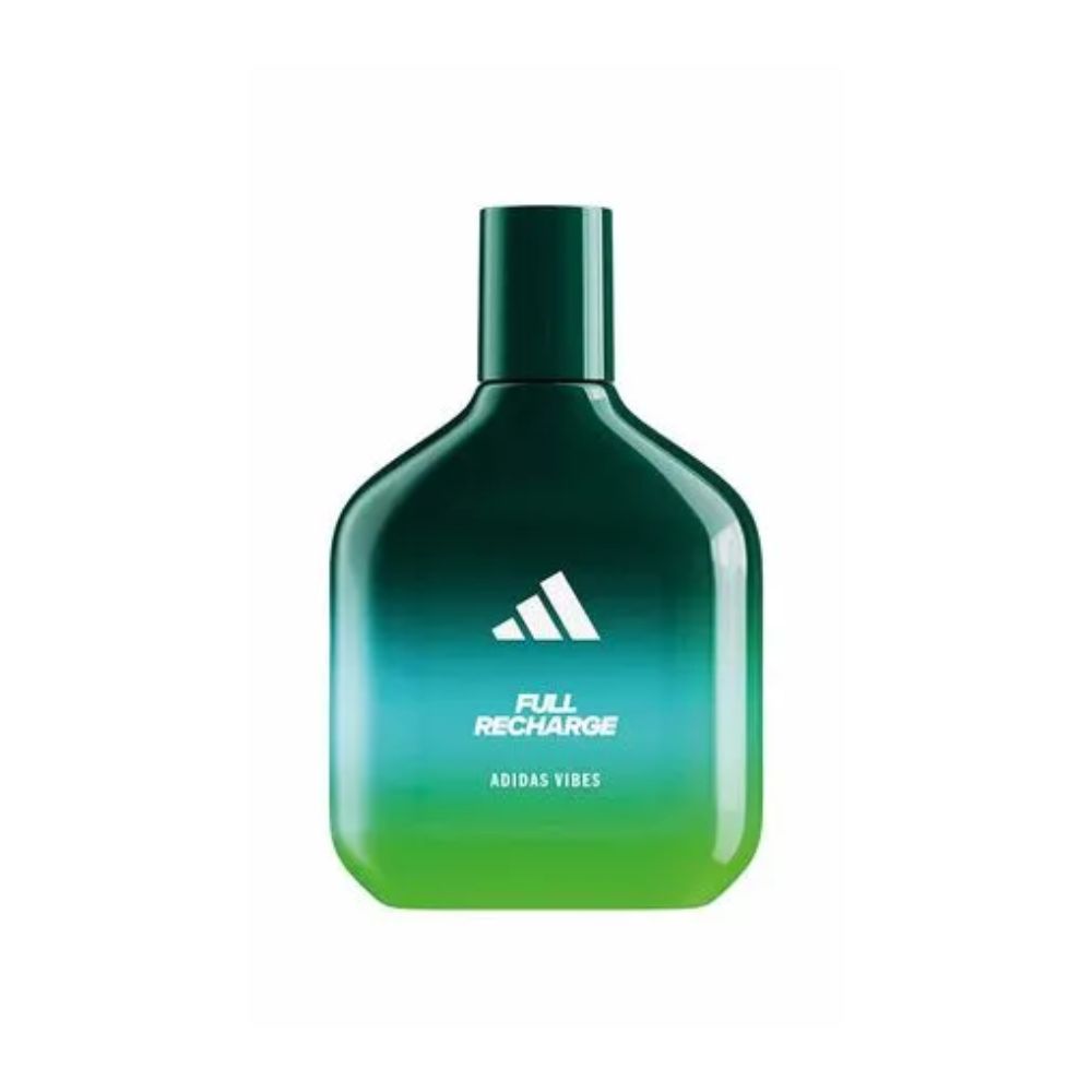 Frasco oficial do perfume ADIDAS VIBES FULL RECHARGE EDP 50ML