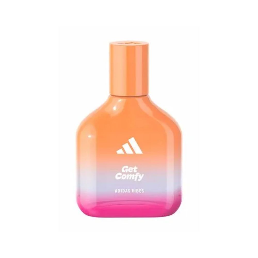 Frasco oficial do perfume ADIDAS VIBES GET COMFY EDP 50ML
