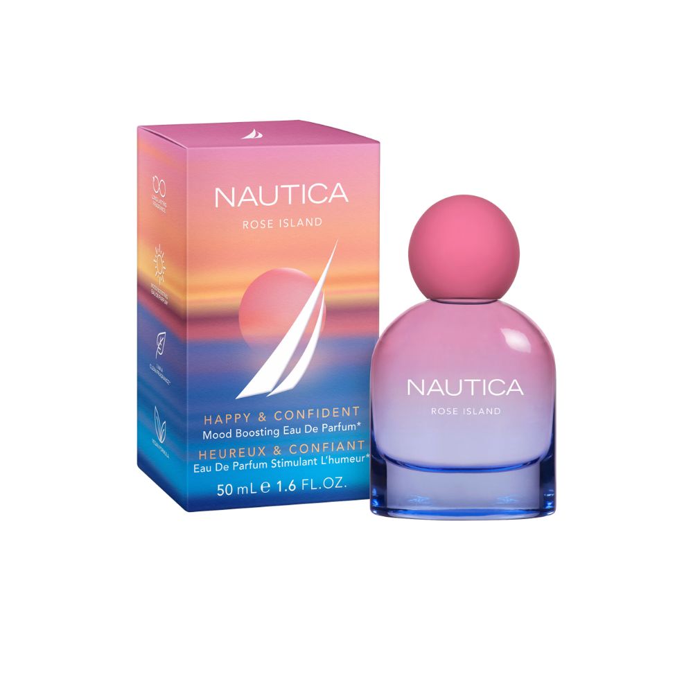 Frasco oficial do perfume NAUTICA ROSE ISLAND EDP 50ML
