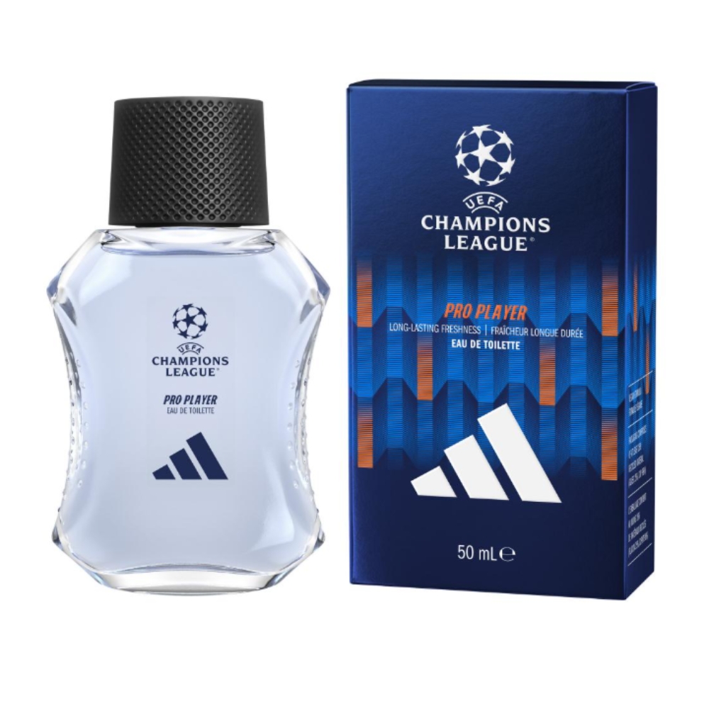 Frasco oficial do perfume ADIDAS UEFA12 PRO PLAYER EDT 50ML
