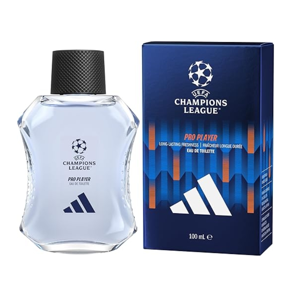 Frasco oficial do perfume ADIDAS UEFA12 PRO PLAYER EDT 100ML