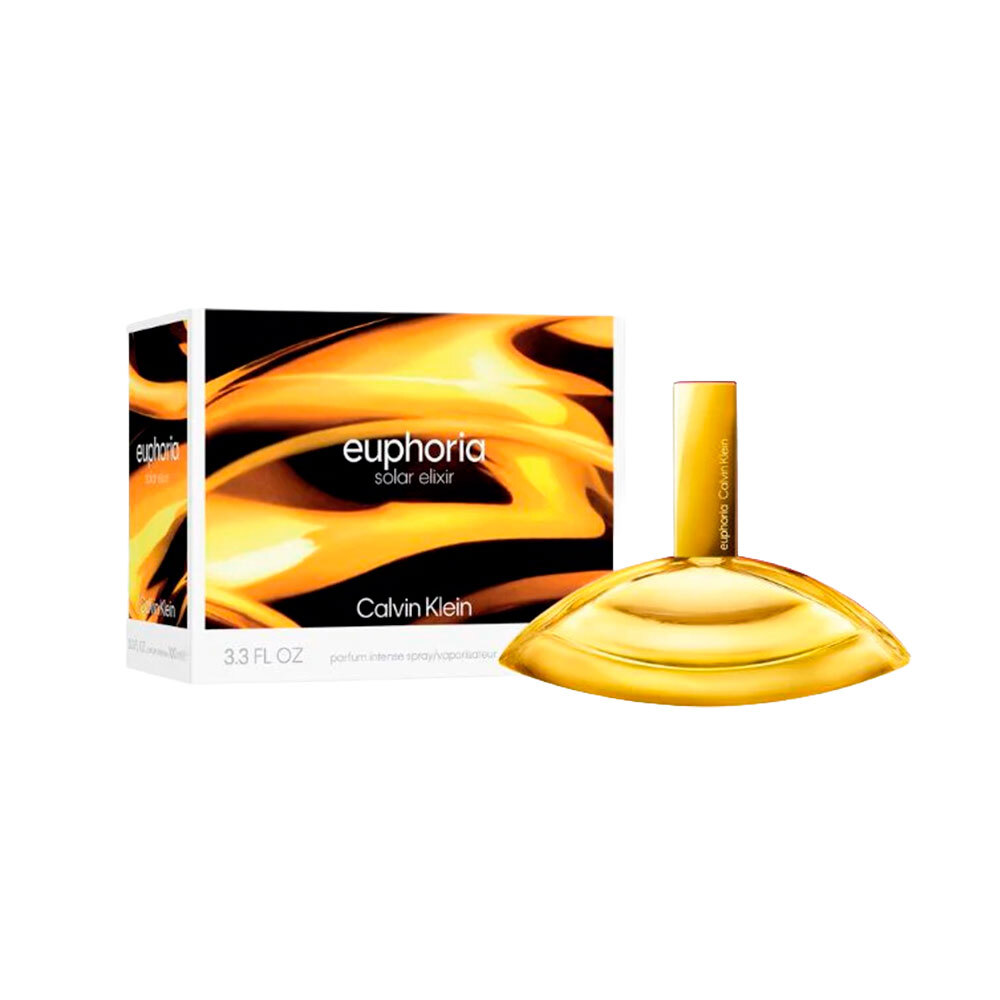 Frasco oficial do perfume CK EUPHORIA SOLAR ELIXIR PARFUM INTENSE 100ML