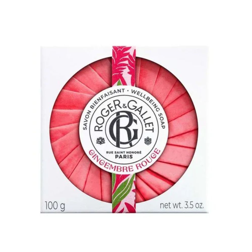 Frasco oficial do perfume ROGER E GALLET GINGEMBRE ROUGE SAB 100G