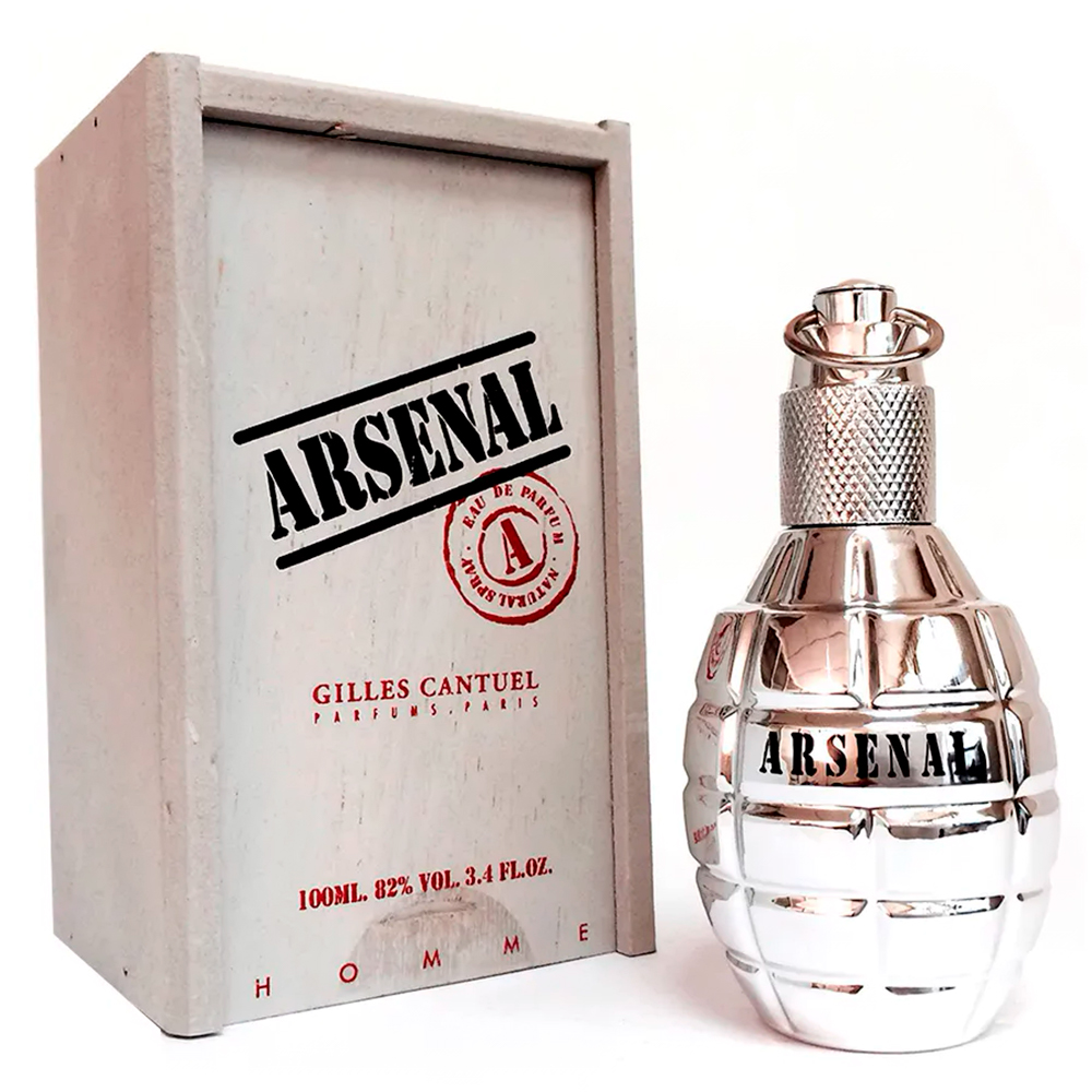 Frasco oficial do perfume ARSENAL PLATINIUM WOOD HOMME EDT 100ML
