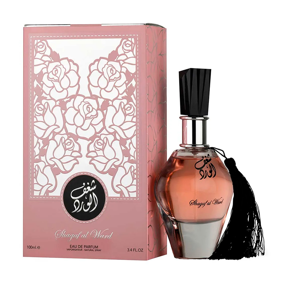 Frasco oficial do perfume AL WATANIAH SHAGAF AL WARD EDP 100ML