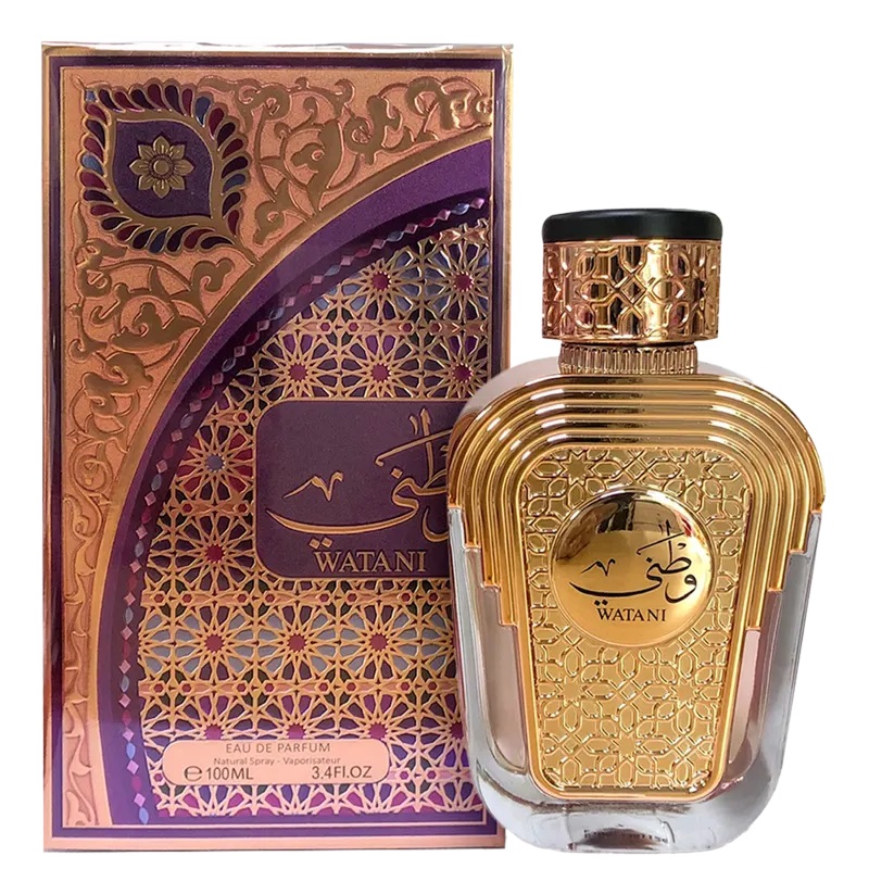 Frasco oficial do perfume AL WATANIAH WATANI EDP 100ML