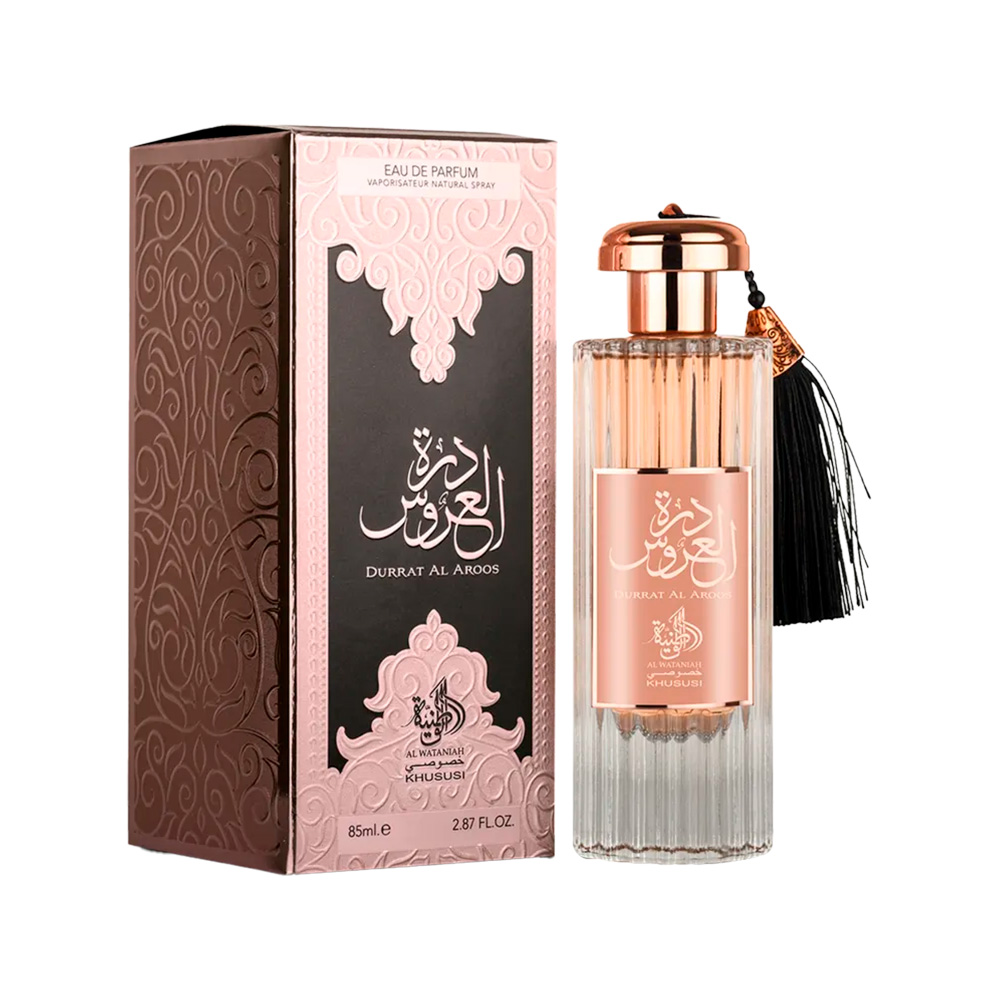 Frasco oficial do perfume AL WATANIAH DURRAT AL AROOS EDP 85ML