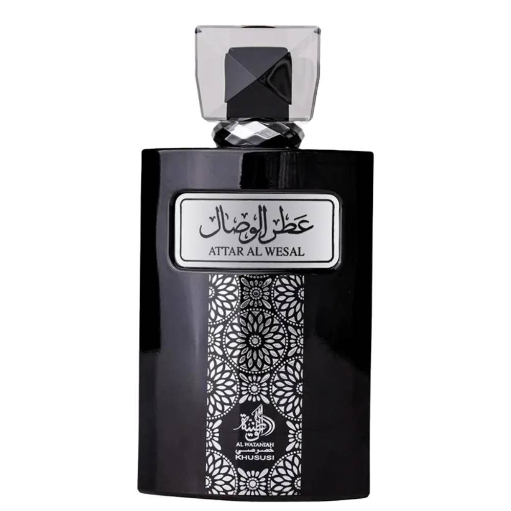 Frasco oficial do perfume AL WATANIAH ATTAR AL WESAL EDP 100ML