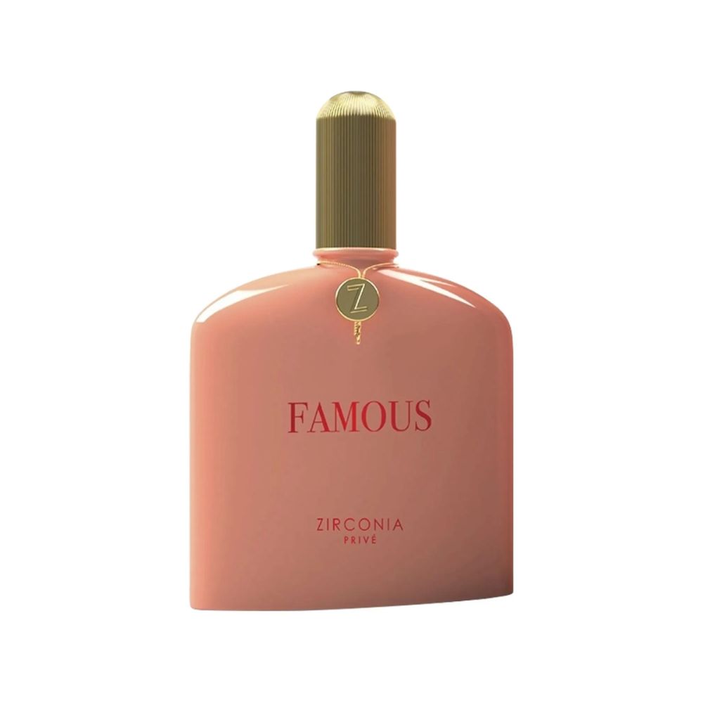 Frasco oficial do perfume ZIRCONIA PRIVE FAMOUS EDP 100ML