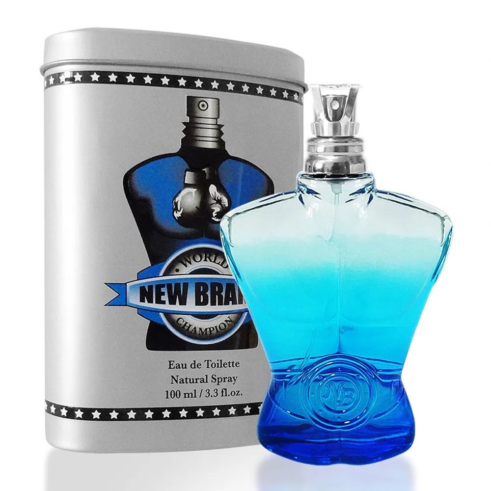 Frasco oficial do perfume *NB WORLD CHAMPION BLUE FOR MEN EDT 100ML