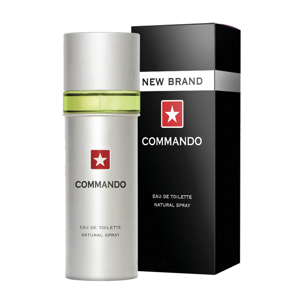 Frasco oficial do perfume NB COMMANDO FOR MEN EDT 100ML