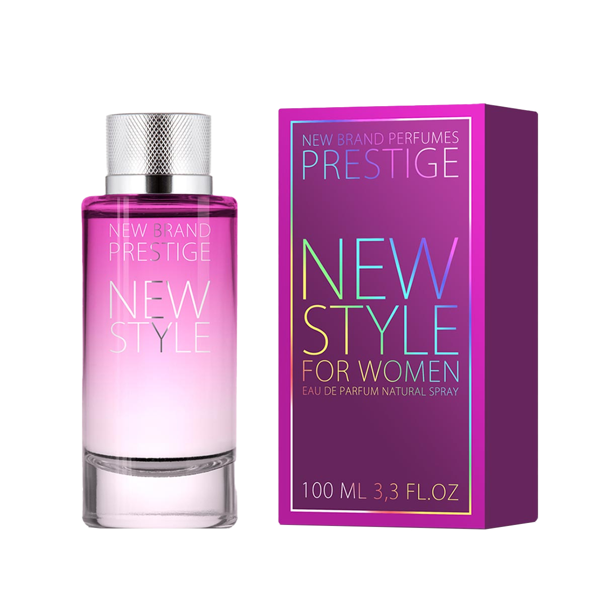Frasco oficial do perfume NB PRESTIGE NEW STYLE WOMEN 100ML
