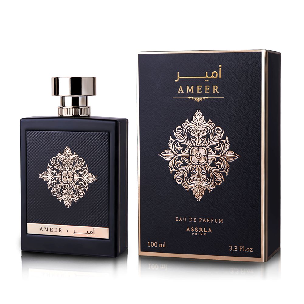 Frasco oficial do perfume ASSALA PRIME AMEER EDP 100ML