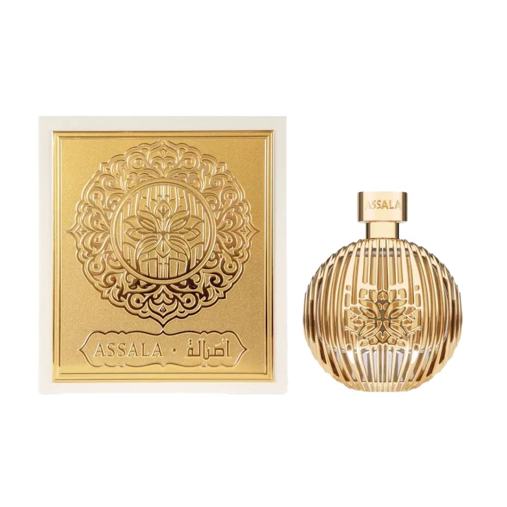 Frasco oficial do perfume ASSALA PRIME GOLD EDP 100ML