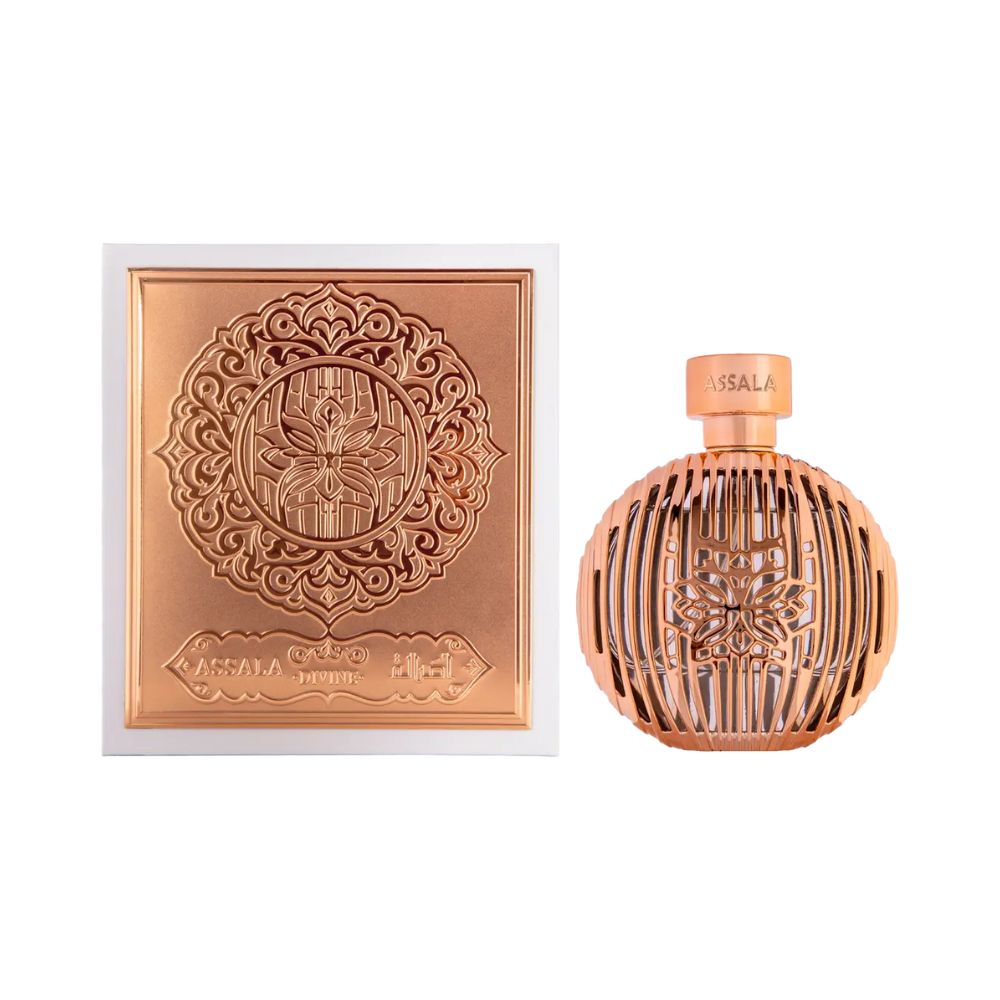 Frasco oficial do perfume ASSALA PRIME DIVINE EDP 100ML