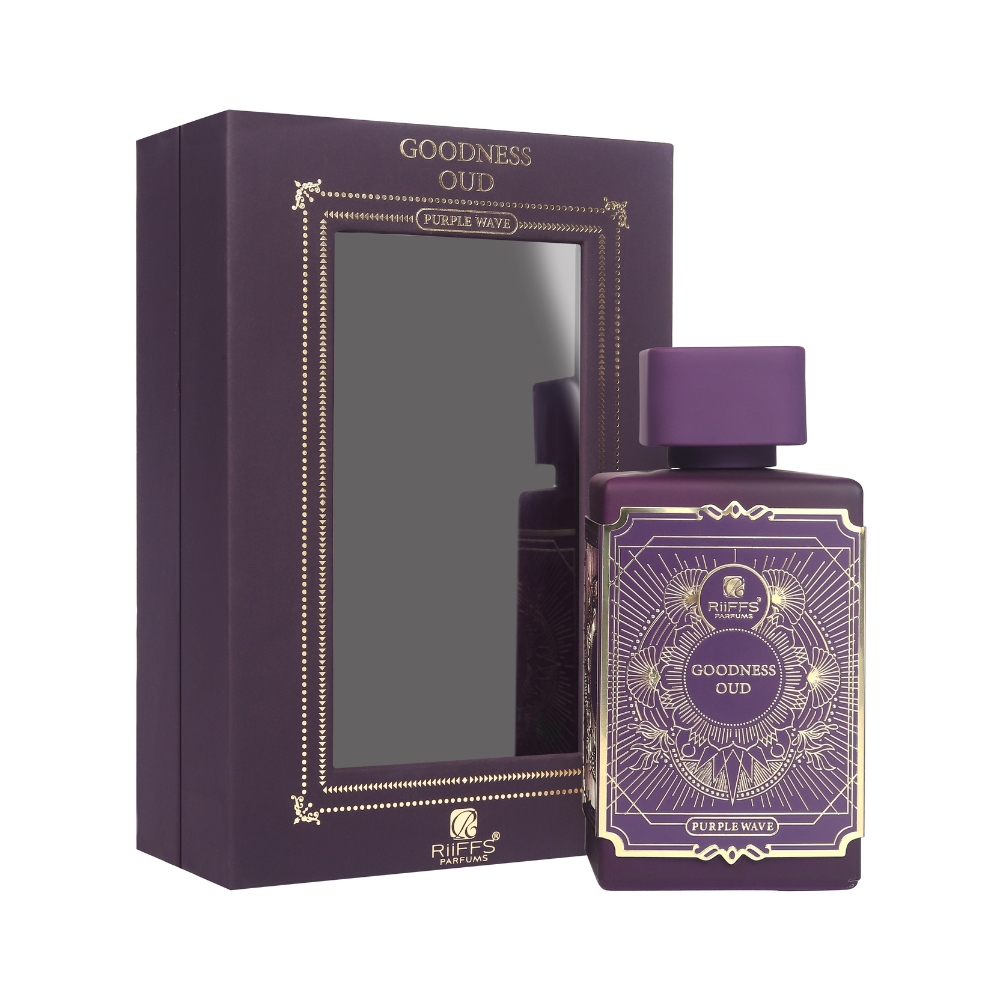 Frasco oficial do perfume *RIIFFS GOODNESS OUD PURPLE WAVE EDP 100ML