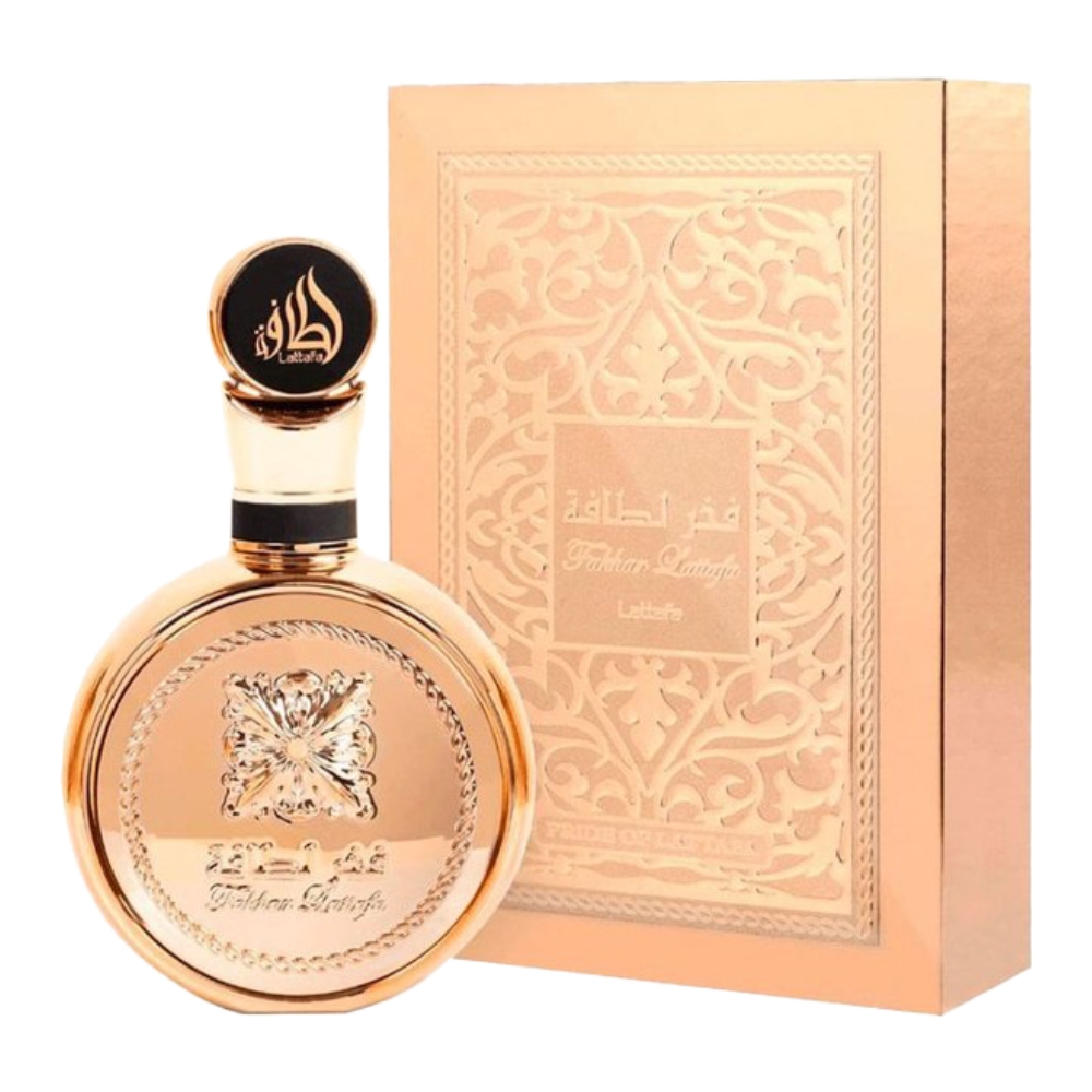 Frasco oficial do perfume LATTAFA FAKHAR LATTAFA EXTRAIT EDP 100ML