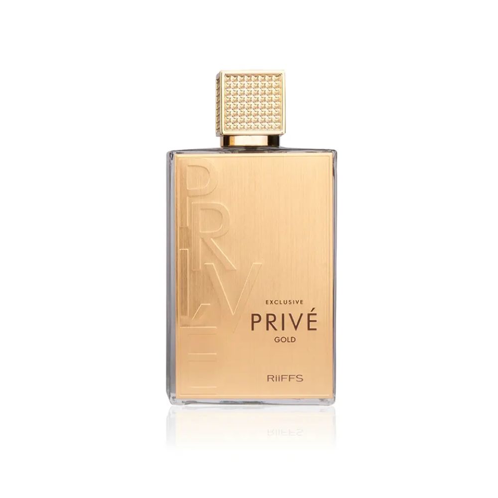 Frasco oficial do perfume RIIFFS EXCLUSIVE PRIVE GOLD EDP 80ML
