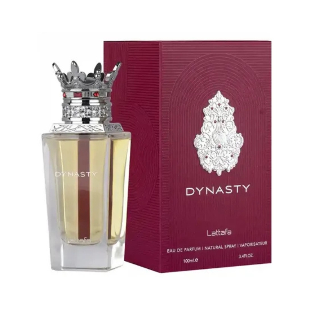 Frasco oficial do perfume LATTAFA DYNASTY EDP 100ML
