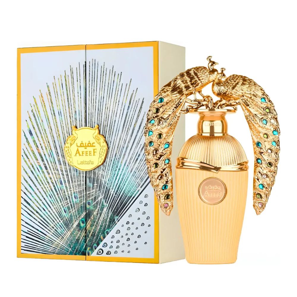 Frasco oficial do perfume LATTAFA AFEEF EDP 100ML