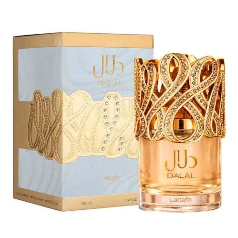 Frasco oficial do perfume LATTAFA DALAL EDP 100ML