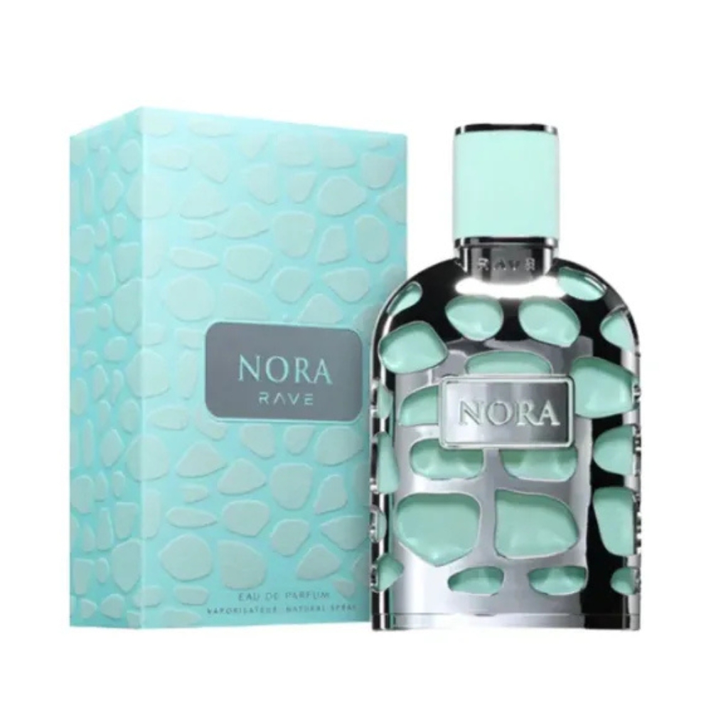 Frasco oficial do perfume LATTAFA RAVE NORA EDP 100ML